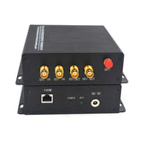 2 Bidirectional HD-SDI Video Audio Ethernet Over Fiber Converters A Set, Uncompressed FC Singlemode 20Km,Support 1080P 30Hz Max Broadcast Professional Quality